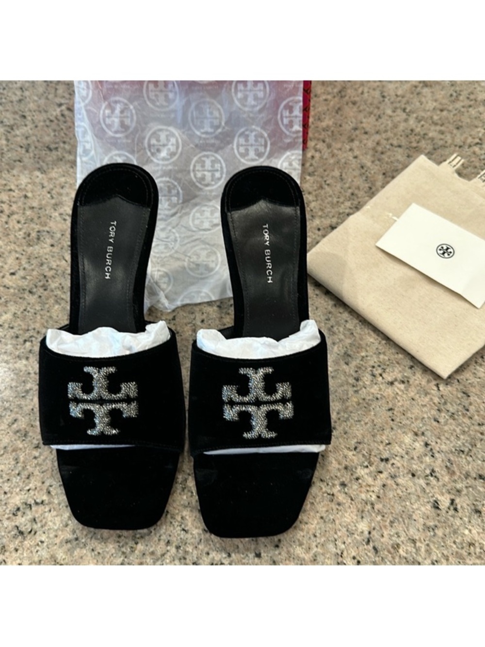 Tory Burch Women's Eleanor Pavé
Kitten Heel Sandals